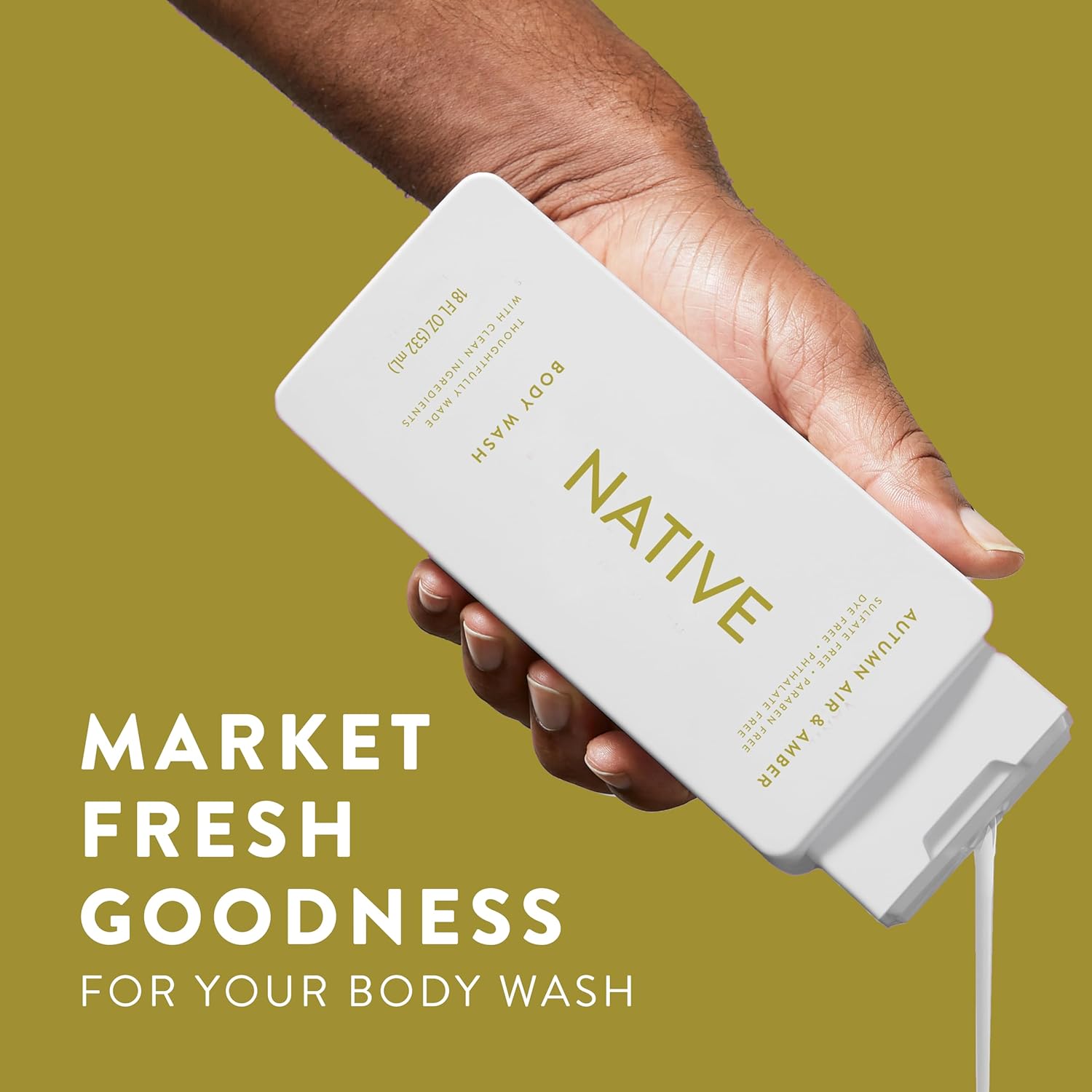 rich-lather gel body wash that rinses clean and supports skin's natural ph