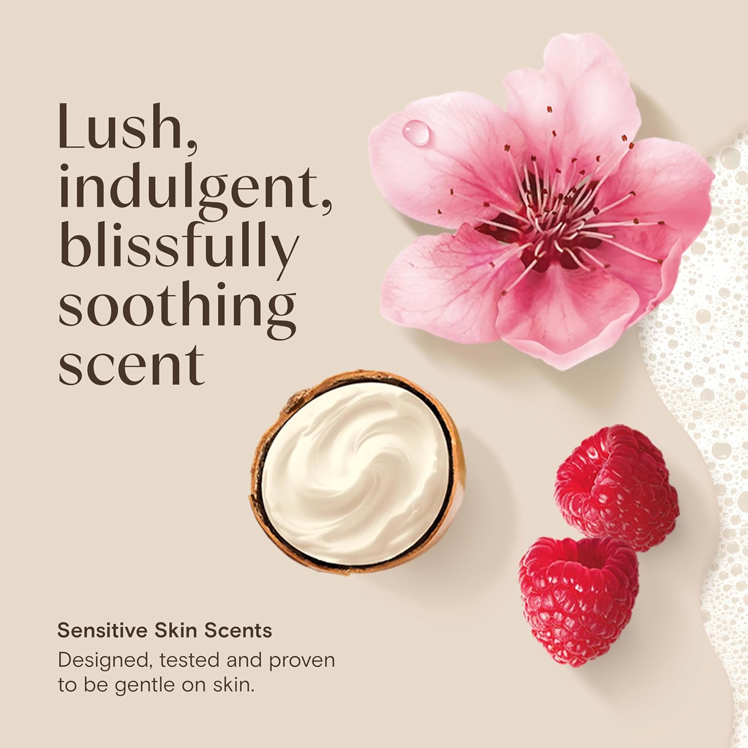 rich-lather gel that rinses clean without stripping natural moisture