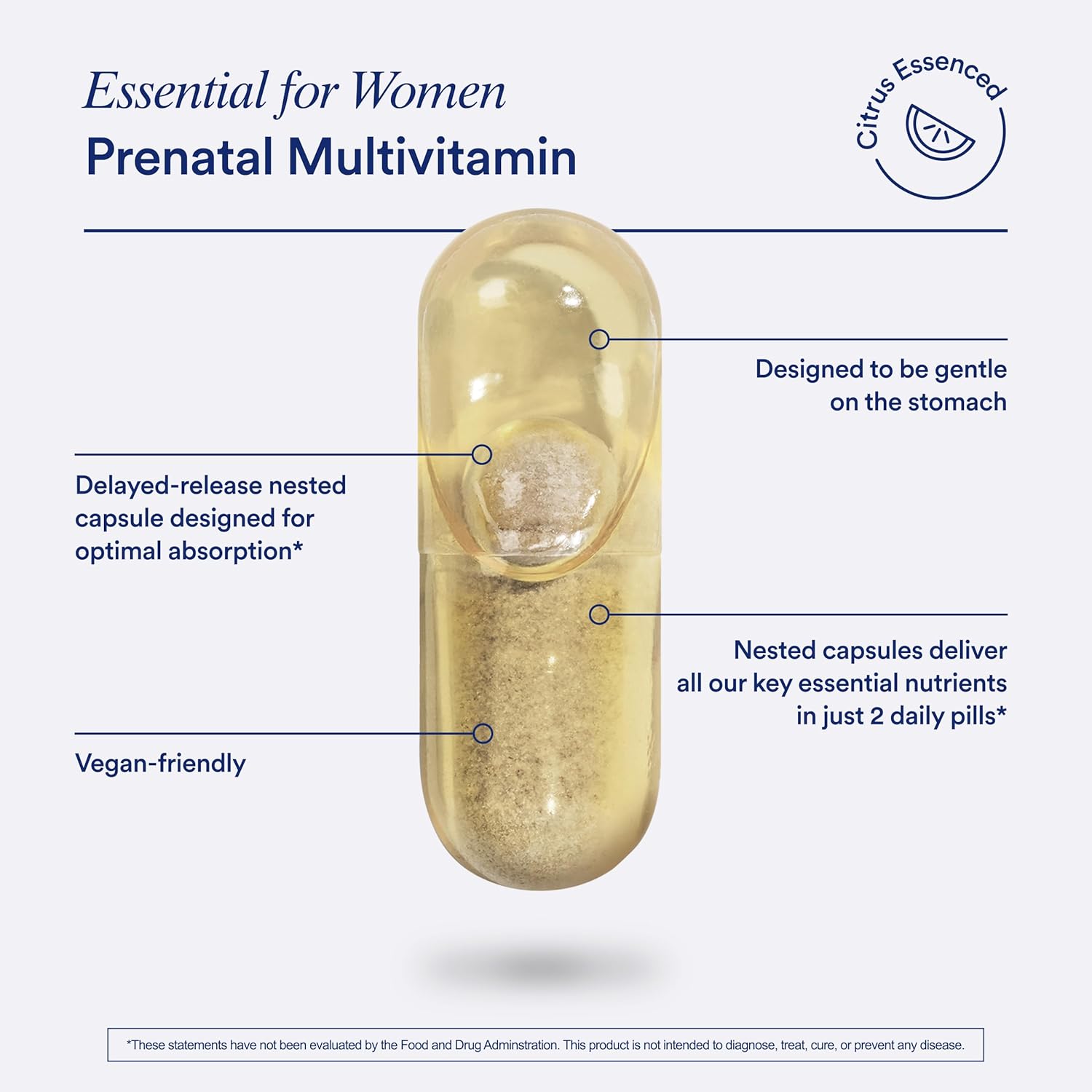 Ritual Premium Prenatal Multivitamin – Elevated Supplement Ritual for the Discerning Mom-to-Be, NSF-Certified