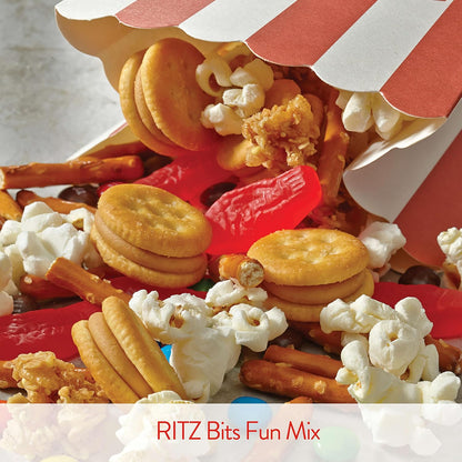 RITZ Bits Cheese Sandwich Crackers – Office Desk Drawer Snack, 40 Pre-Portioned 1-oz Packs