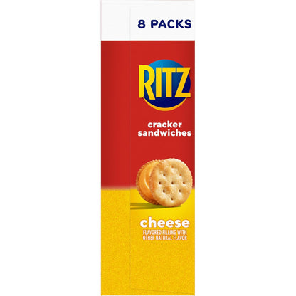 RITZ Cheese Sandwich Crackers – Portable Snack Pack for Hiking and Camping Trips, 48 Single-Serve Pouches