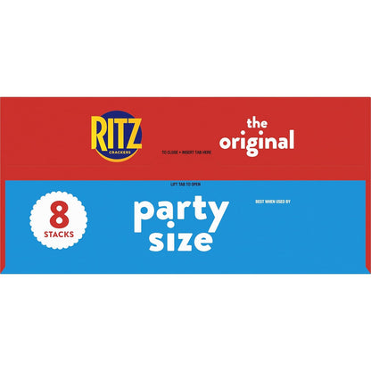 RITZ Original Crackers – Lunchbox Snack for Kids' School Meals, Individually Wrapped Sleeves