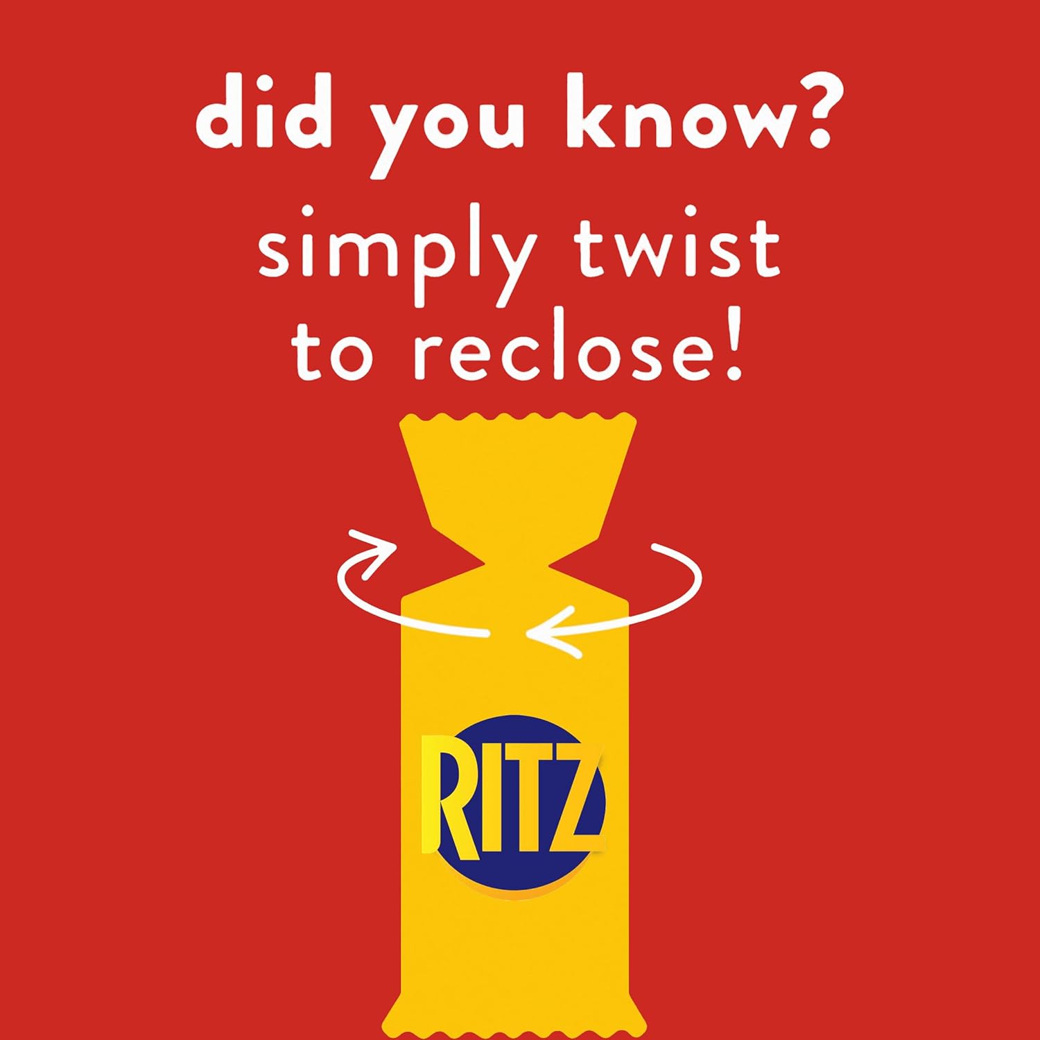 RITZ Original Crackers – Lunchbox Snack for Kids' School Meals, Individually Wrapped Sleeves