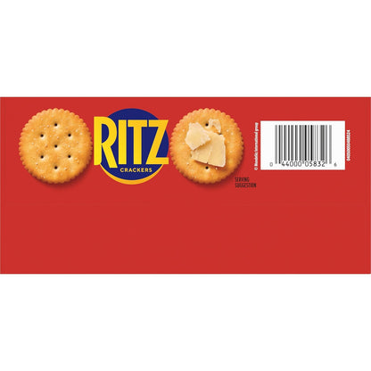 RITZ Original Crackers – Lunchbox Snack for Kids' School Meals, Individually Wrapped Sleeves