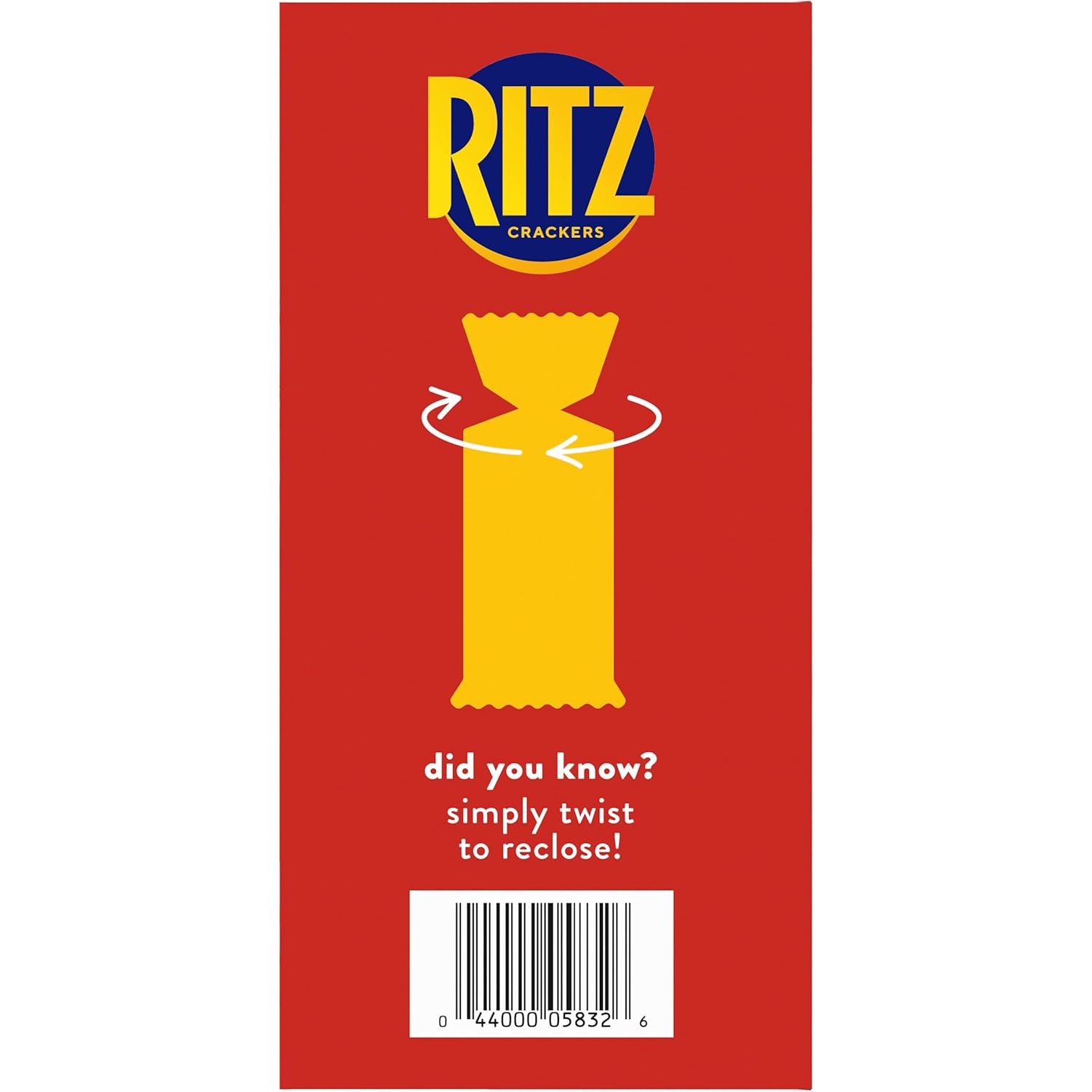 RITZ Original Crackers – Picnic Snack for Outdoor Dining, 8 Individually Wrapped Sleeves