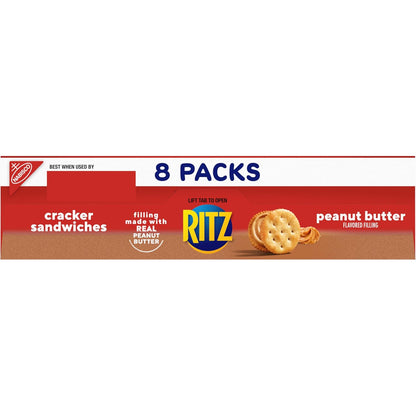 RITZ Peanut Butter Sandwich Crackers – Hiking and Camping Snacks for Backpacks and Trail Pits