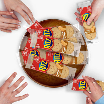 RITZ Peanut Butter Sandwich Crackers – Kids' Lunch Box Snack Packs for School and After-School Care