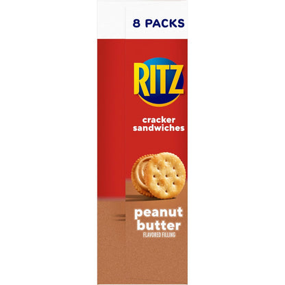 RITZ Peanut Butter Sandwich Crackers – Kids' Lunch Box Snack Packs for School and After-School Care