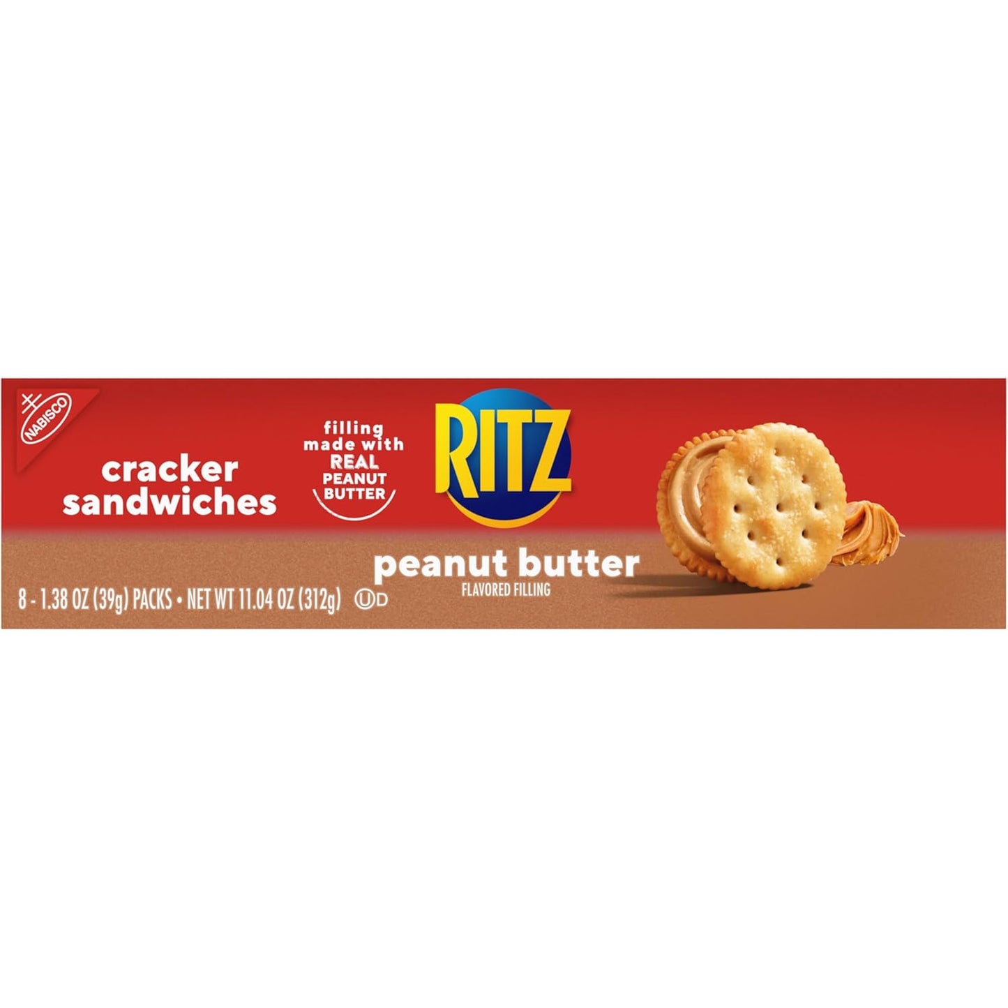 RITZ Peanut Butter Sandwich Crackers – Kids' Lunch Box Snack Packs for School and After-School Care