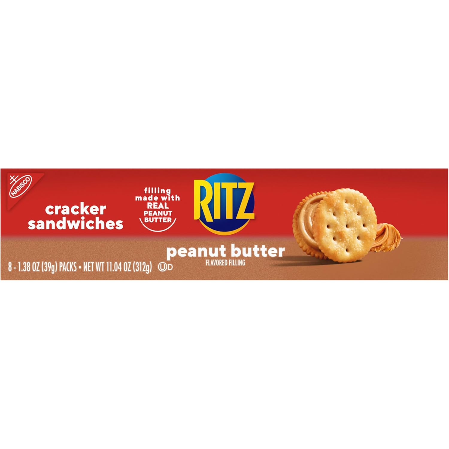 RITZ Peanut Butter Sandwich Crackers – Kids' Lunch Box Snack Packs for School and After-School Care
