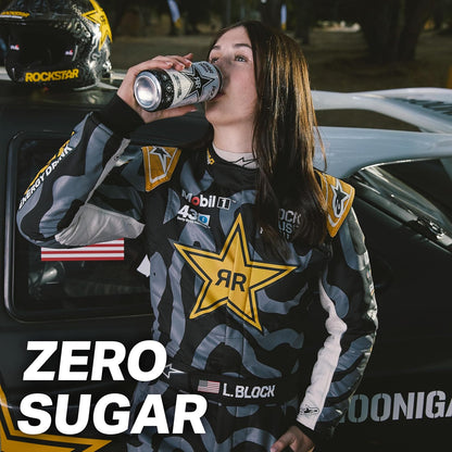 Rockstar Pure Zero Energy Drink – Office Desk and Dorm Study Fuel for Late-Night Focus Sessions