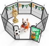 FXW Rollick Unleashed Dog Playpen – Understated Small Dog Containment with Rounded Silhouette and Neutral Finish, Fits Scandinavian and Japandi Spaces