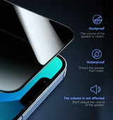 MAGIC JOHN iPhone 13/13 Pro/14/16e Privacy Screen Protector – Drop-Resistant 9H Tempered Glass for Safer Daily Handling