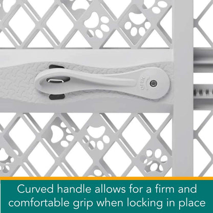 rubber wall bumpers positioned high to accommodate molding up to 4 inches