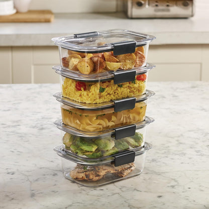Rubbermaid Brilliance Airtight Containers – Mindful Meal Prep for Clean Eating Goals