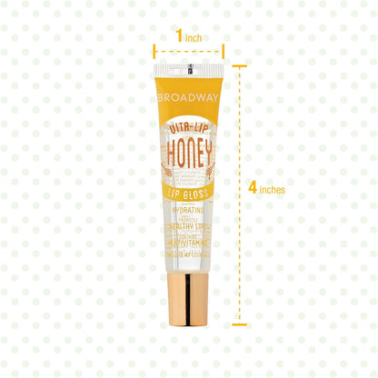 Ruby Kisses Broadway Vita-Lip Clear Lip Gloss – Clutter-Free Lip Care Solution with Effortless High-Shine Finish, Compact 10 Pack