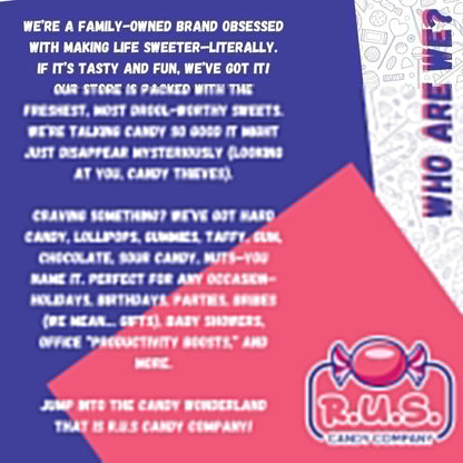 RUS Candy Company Peach Ring Gummies 8 oz Bag – Thoughtful Birthday Gift for Her, Chewy Fruity Candy Treat