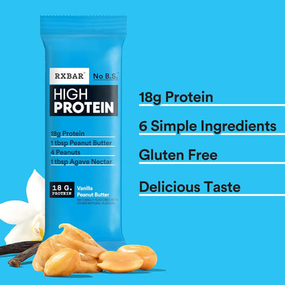 RXBAR High Protein Bars – Lightweight Trail Fuel for Long Hiking Days, No-Refrigeration Snack Pack