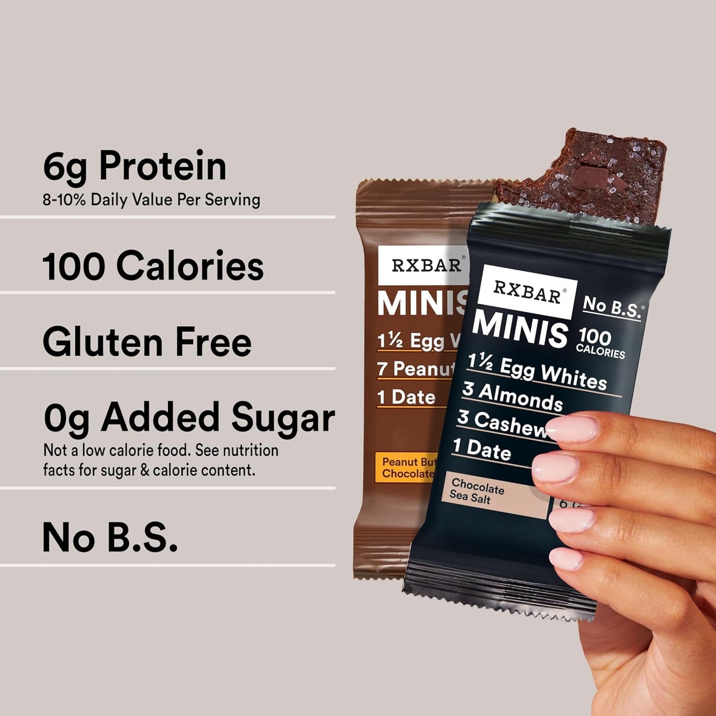 RXBAR Minis Protein Bars – Clean-Ingredient Wellness Snack for Mindful Midday Cravings, 16-Count Variety Pack