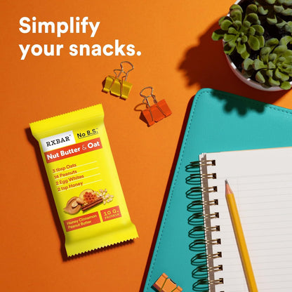 RXBAR Nut Butter and Oat Protein Bars – Clean-Ingredient Wellness Snack for Mindful Home Routines, 10g Protein Grab-and-Go Fuel