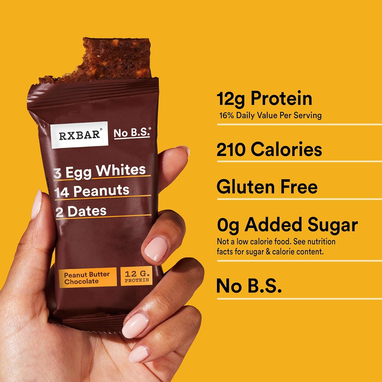RXBAR Peanut Butter Chocolate Protein Bar – Durable Gym Bag Snack for Post-Workout Recovery