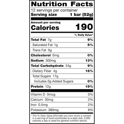 RXBAR Peanut Butter Protein Bar – Allergen-Aware Lunchbox Snack for School Days