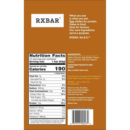 RXBAR Peanut Butter Protein Bar – Clean-Ingredient Snack for Mindful Home Wellness Routines