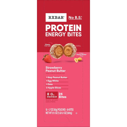 RXBAR Protein Energy Bites Strawberry Peanut Butter — Clean Mindful Snack for Workday Wellness Routine