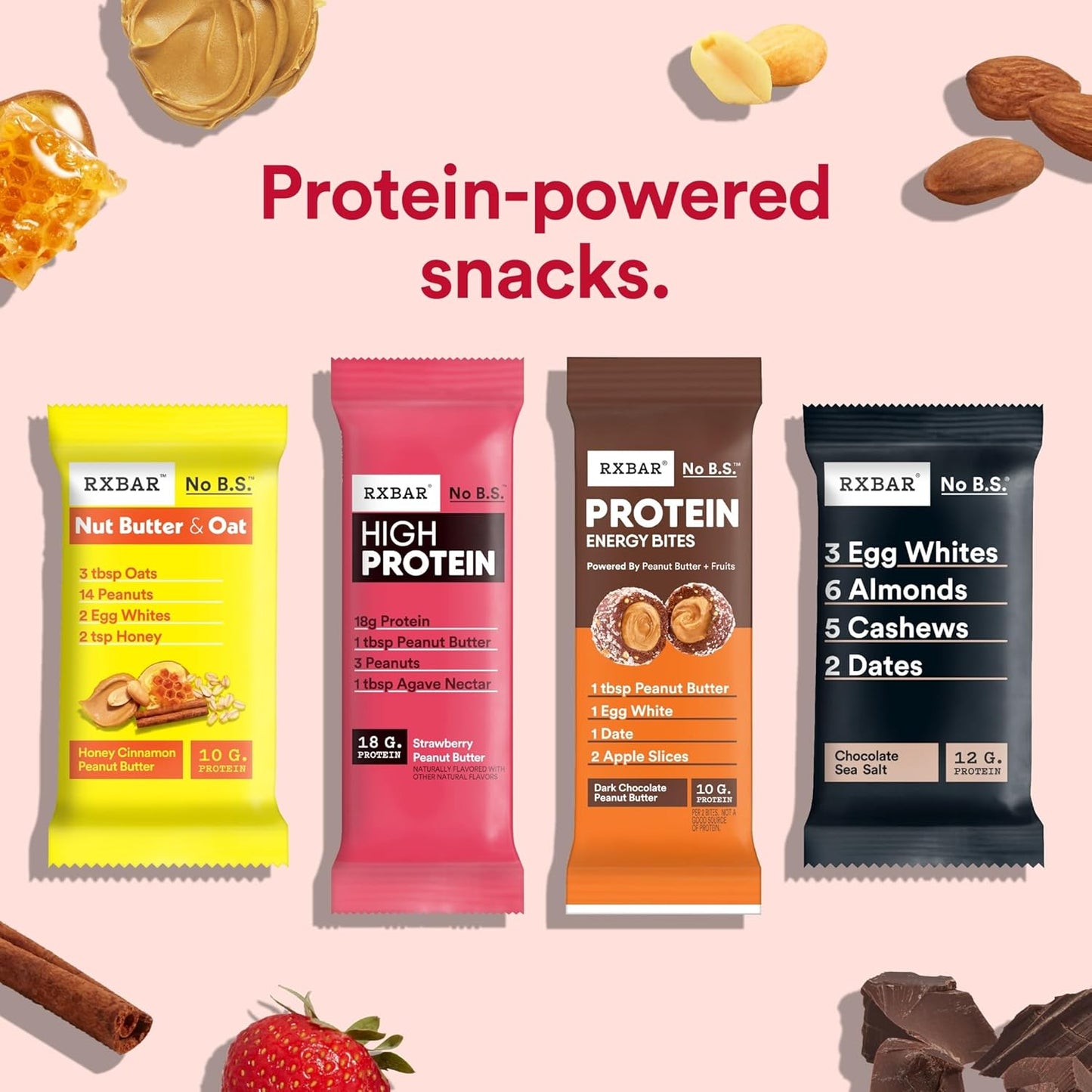 RXBAR Protein Energy Bites Strawberry Peanut Butter — Office Desk Snack to Beat the 3pm Slump