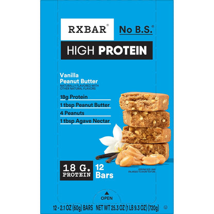 RXBAR Vanilla Peanut Butter Protein Bar – Portable Vegan Fuel for Camping and Backpacking