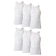 6 - White - 6 Pack - Large