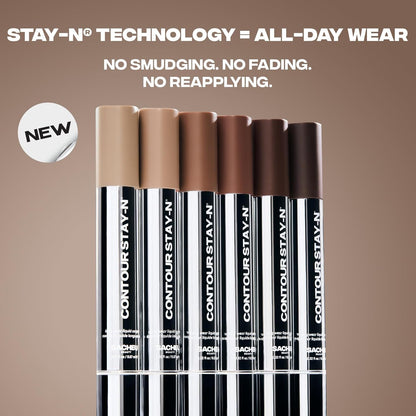 Sacheu Beauty STAY-N Liquid Contour — One-Tube Contour and Bronzer for a Clutter-Free Vanity, Neutral Vegan Sculpting Cream