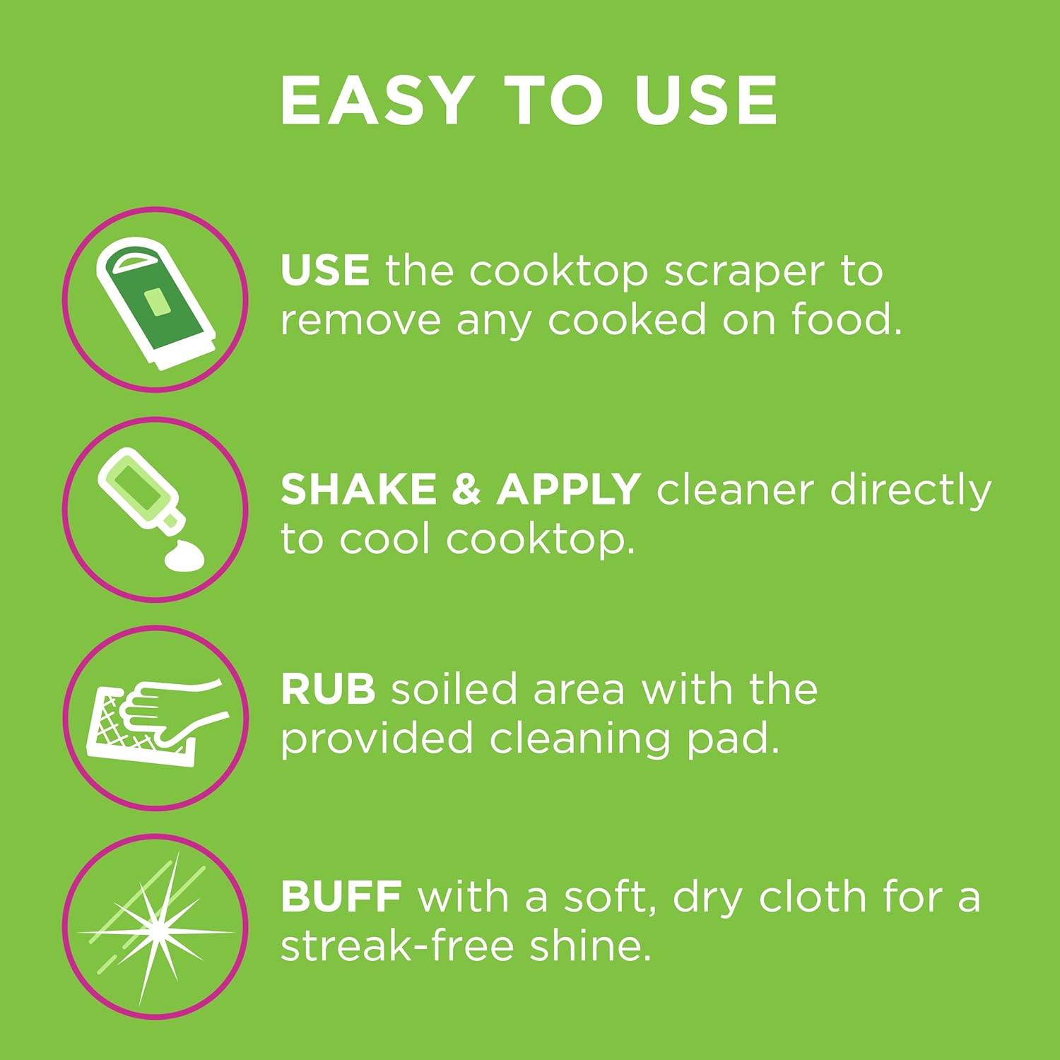 safe for all glass and ceramic cooktop surfaces