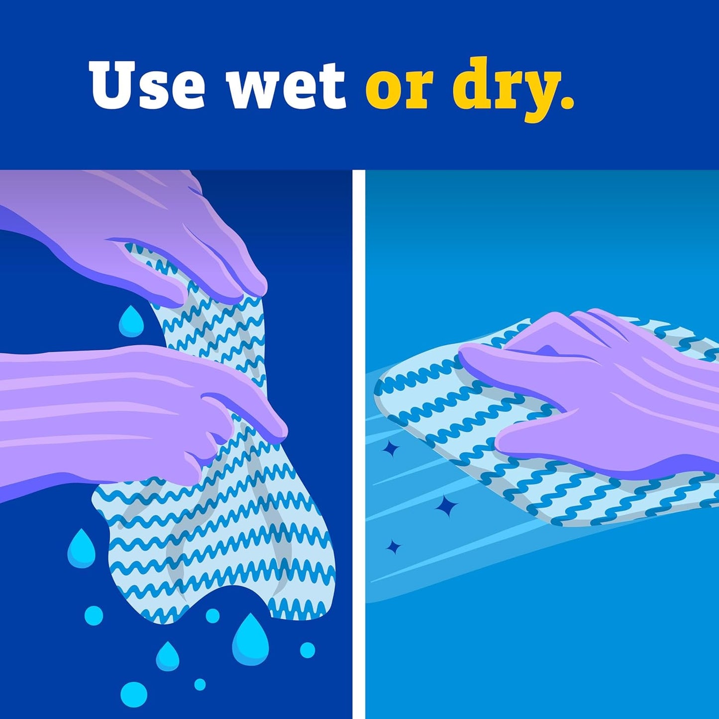 safe for use on most hard surfaces including glass, countertops, and appliances