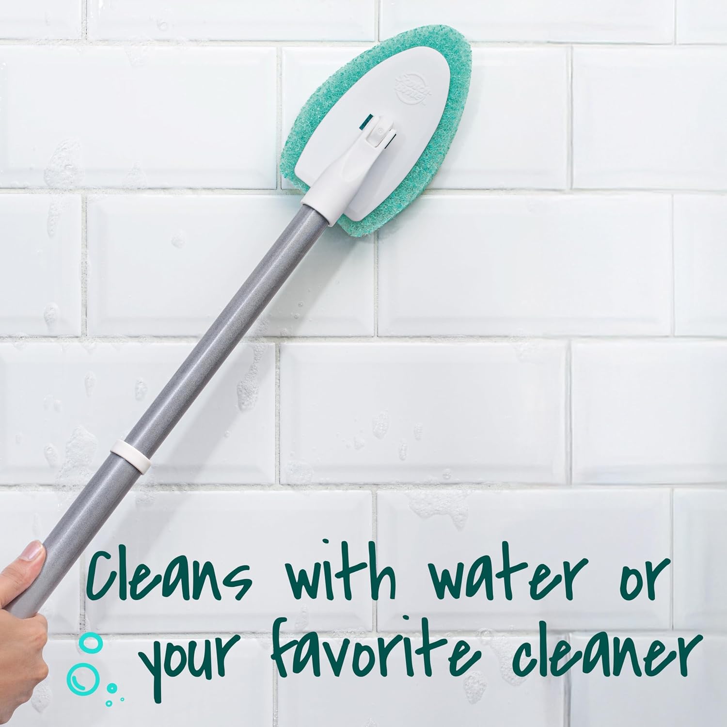 safe for use on tile floors, tile walls, shower doors, tubs, and fiberglass