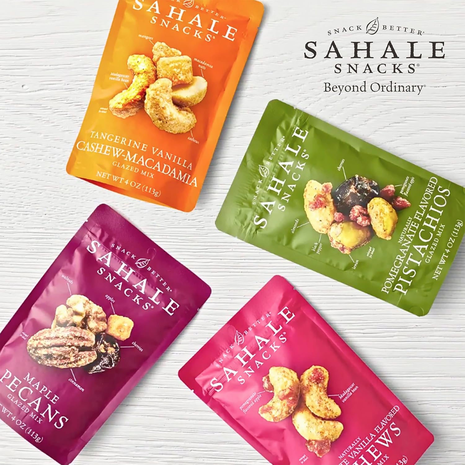 Sahale Snacks Berry Macaroon Almond Trail Mix – Portable Hiking Snack for Day Trips and Camping, 7 oz Resealable Pouch