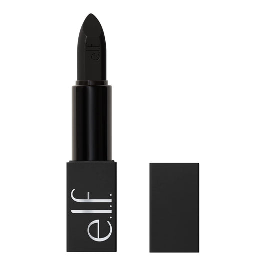 satin finish lipstick in stick form with full coverage and high pigment intensity