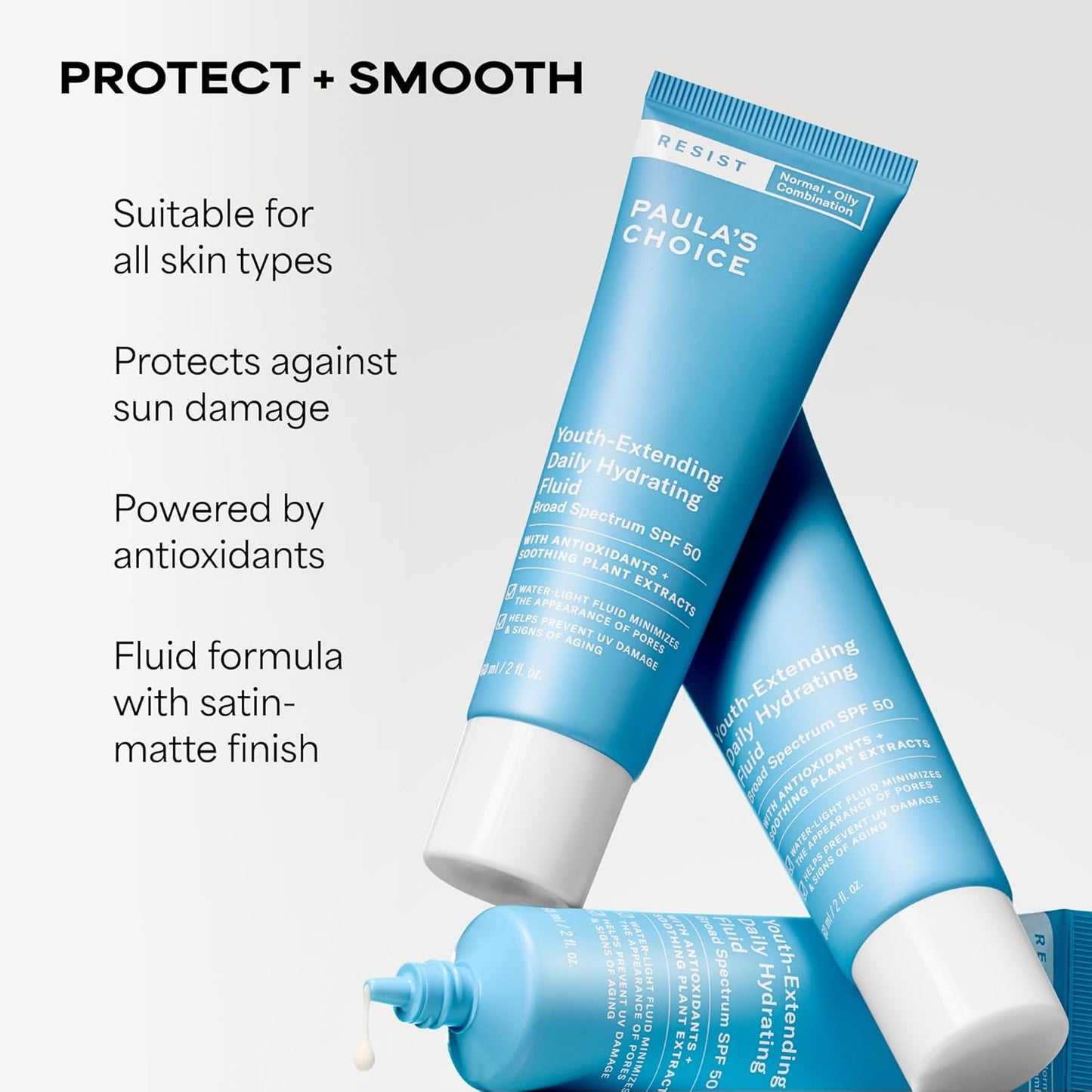 satin-matte finish that controls shine on oily/combination skin