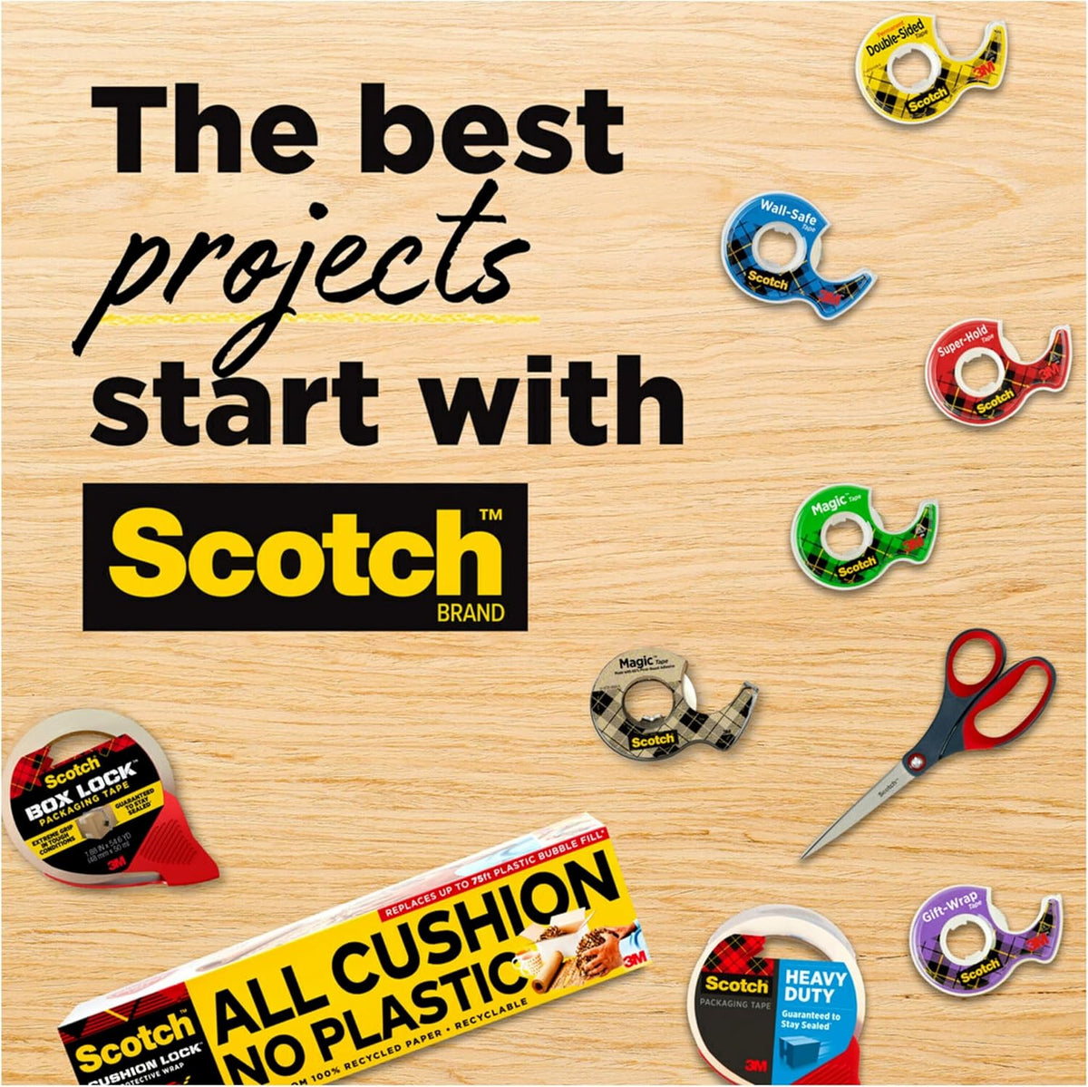 Scotch 8" Precision Scissors for Home Office and Craft Workspace, Sharp Reliable Cutting Tool