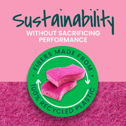Scotch-Brite Delicate Clean Scrub Sponge – Child-Safe Non-Scratch Sponge for Fine China and Family Kitchens