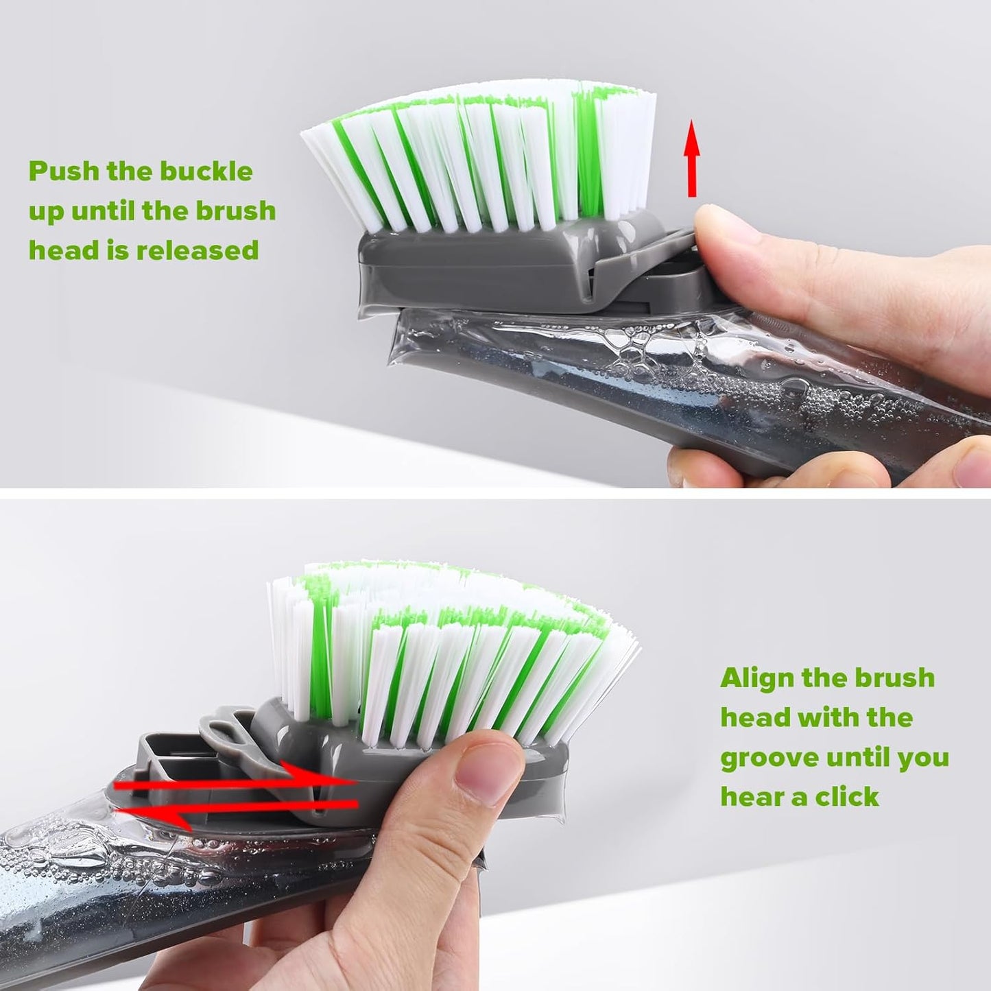 Scotch-Brite Dishwand Refill Heads 4 Pack – Streamlined Dish Brush Replacement for Clutter-Free Kitchens