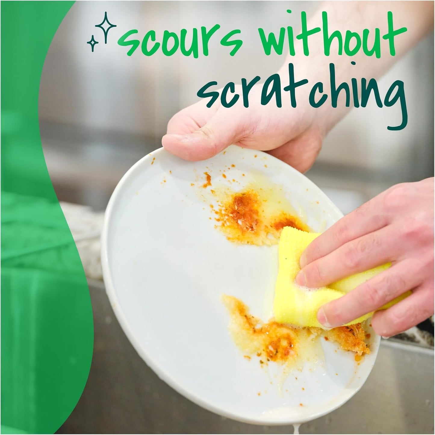 Scotch-Brite Dobie Non-Scratch Scrub Pads Quick Clean Dish and Bathroom Pack for Busy Homes