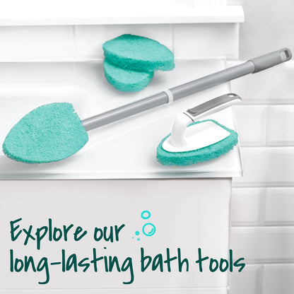 Scotch-Brite Extendable Tub & Tile Scrubber Kit – Non-Scratch Bathroom Scrubber Safe for Acrylic Tubs and Fiberglass Showers