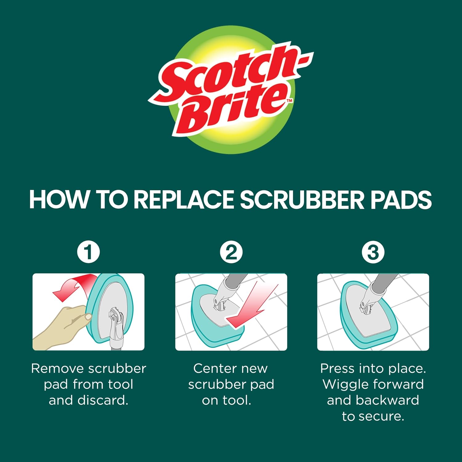 Scotch-Brite Extendable Tub & Tile Scrubber Kit – Non-Scratch Bathroom Scrubber Safe for Acrylic Tubs and Fiberglass Showers