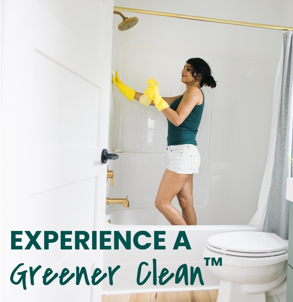 Scotch-Brite Greener Clean Non-Scratch Scrub Sponge – Family Kitchen Helper for Busy Parents Doing Dishes, 6 Pack