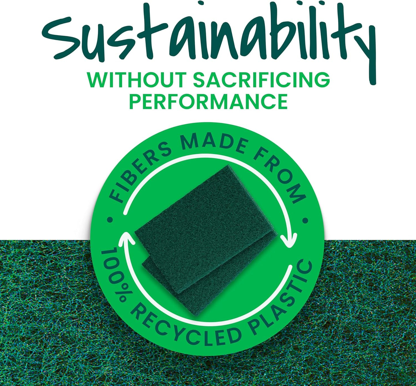 Scotch-Brite Heavy Duty Scouring Pad 8 Pack – Outdoor Patio and Grill Cleaning Scrubber, Tough on BBQ Grates and Concrete Messes