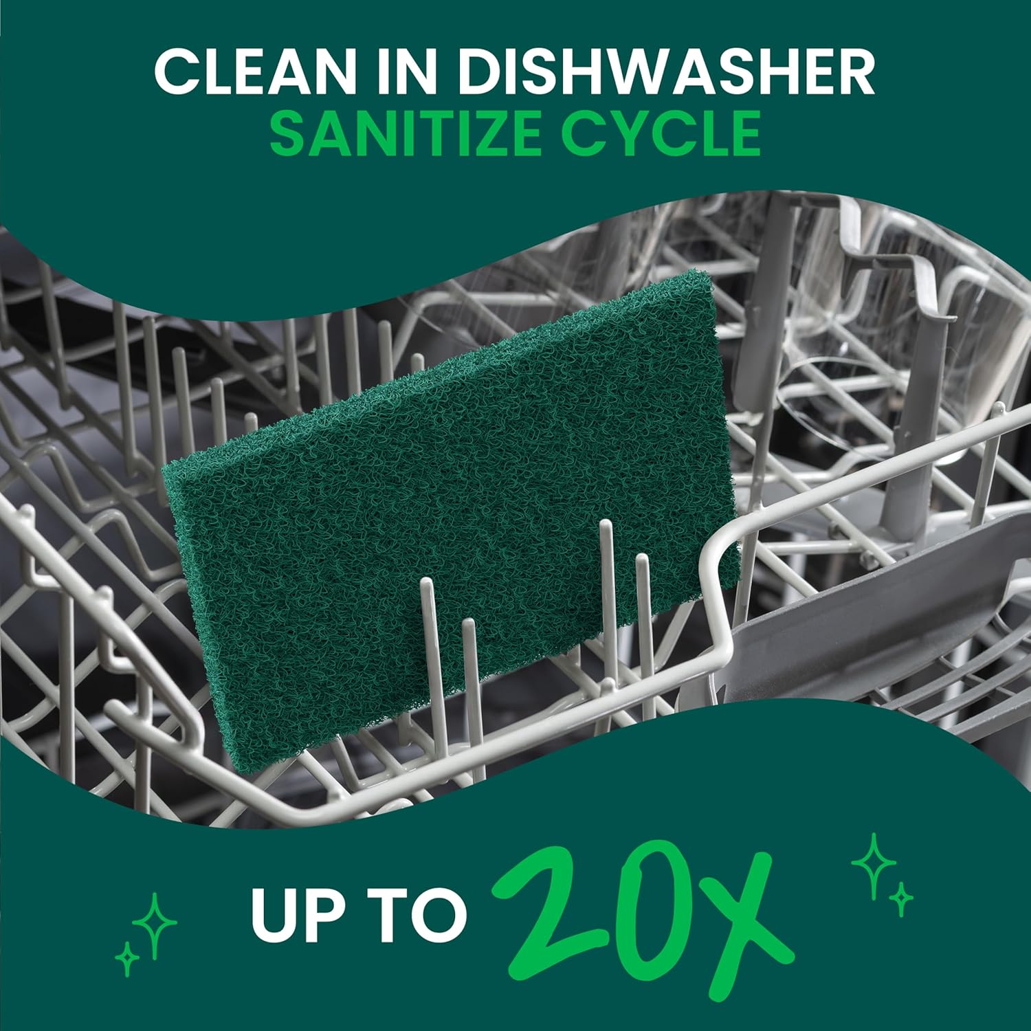 Scotch-Brite Heavy Duty Scouring Pad 8 Pack – Outdoor Patio and Grill Cleaning Scrubber, Tough on BBQ Grates and Concrete Messes
