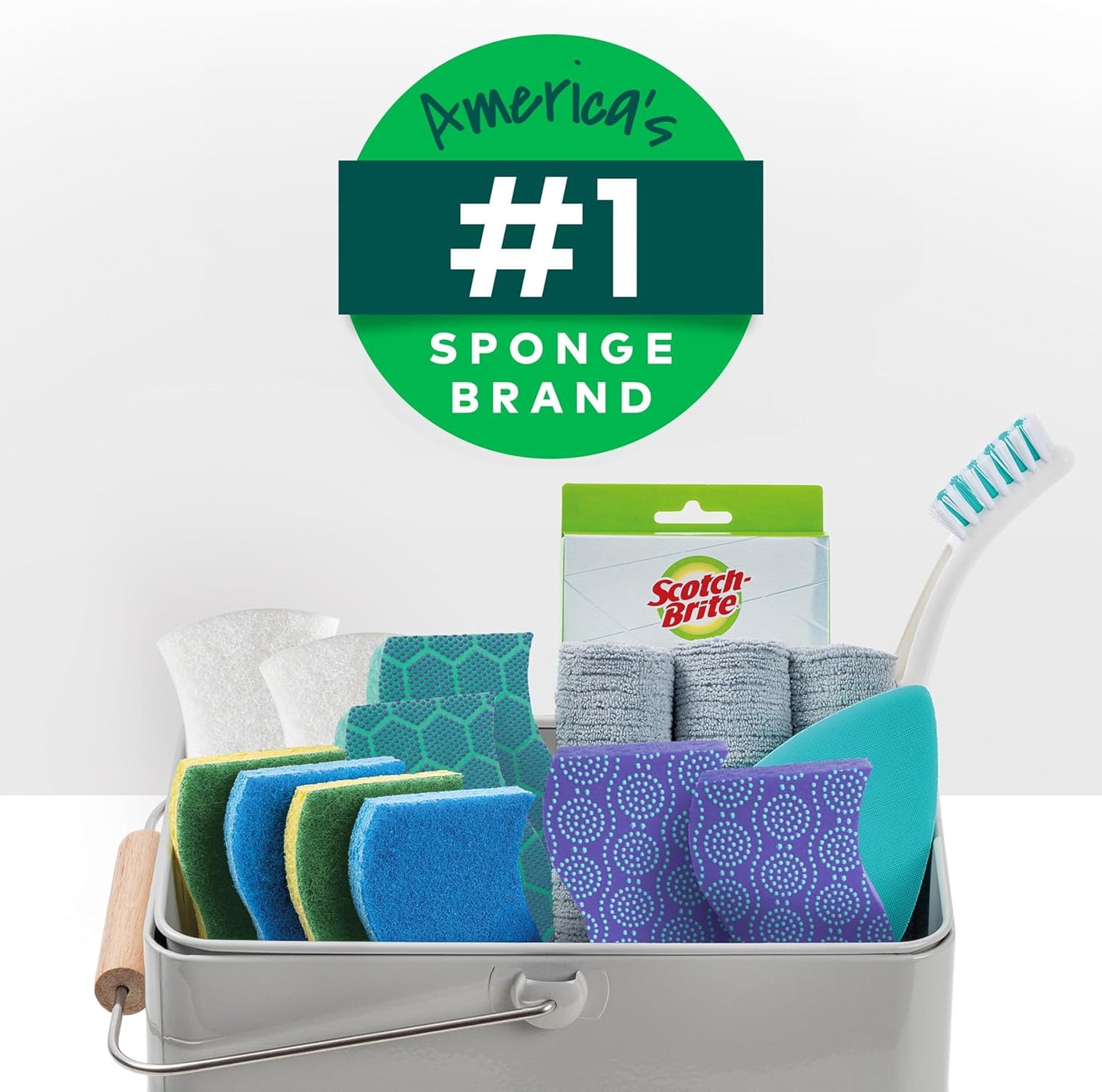 Scotch-Brite Heavy Duty Scrub Sponge for Outdoor Patio and Grill Cleaning, Dishwasher-Safe Multipurpose Scrubber