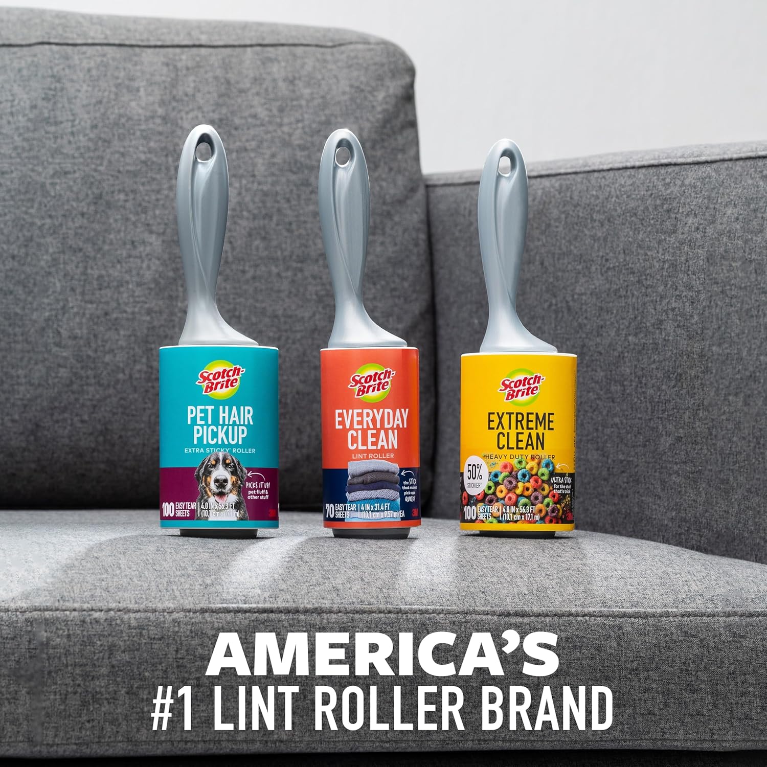 Scotch-Brite Lint Roller 5-Pack – Thoughtful Housewarming Gift for Pet Lovers and Busy Hosts