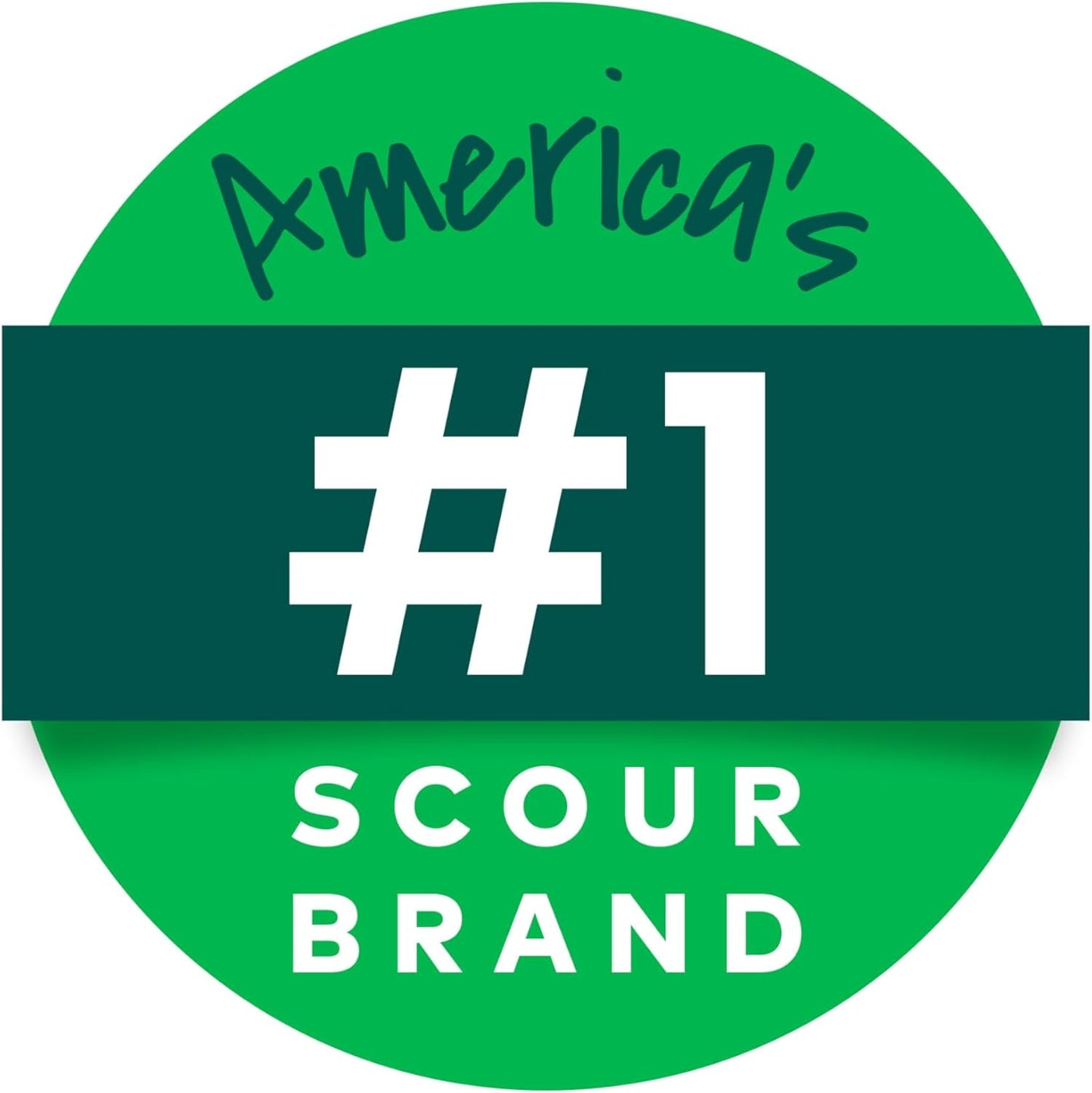 Scotch-Brite Stainless Steel Scrubbers for Busy Home Kitchens, Fast-Cut Scouring Pads That Cut Cleanup Time 16 Pack